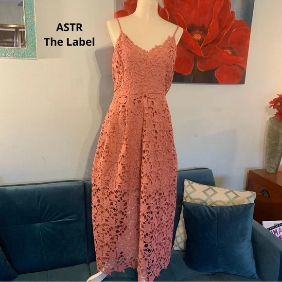 Astr | Dresses | Astr The Label Midi Dress M Medium Peach Pink Lace Aline Cocktail | Poshmark Astr | Dresses | Astr The Label Midi Dress M Medium Peach Pink Lace Aline Cocktail | Poshmark